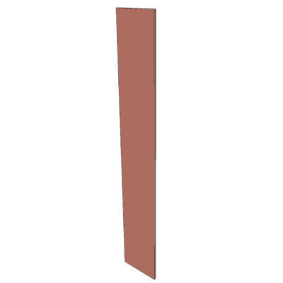 Wangenpaneel METOD B39H240cm - Canyon Red