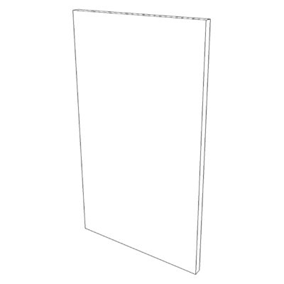 Türfront FAKTUM B60Hx35cm - White Alaska
