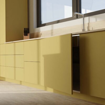 Front für Klapptür FAKTUM B70H40cm - Dijon Yellow