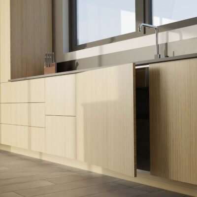 Aufklappbare Türfront FAKTUM B70H40cm - Oak Vanilla